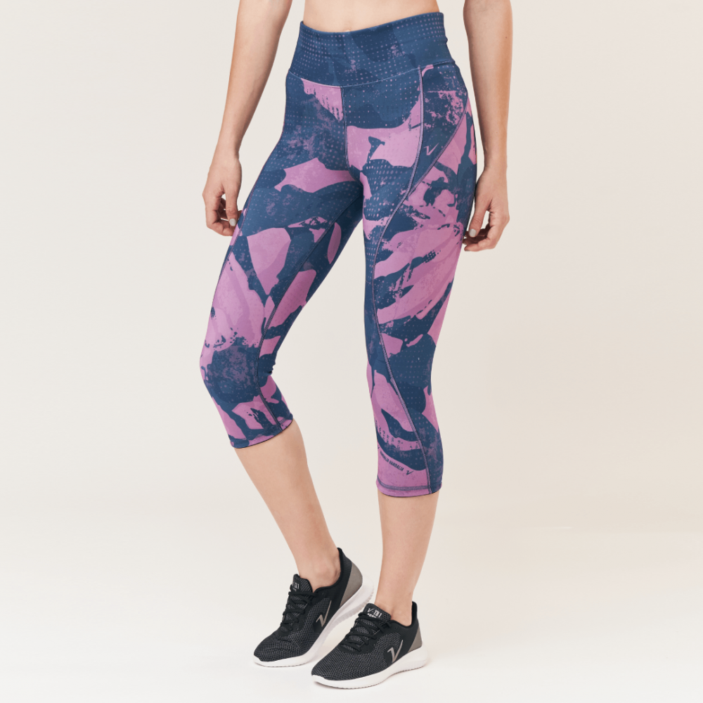 Calza capri reversible estampa Ikat Rosa Chicle - Imagen 2